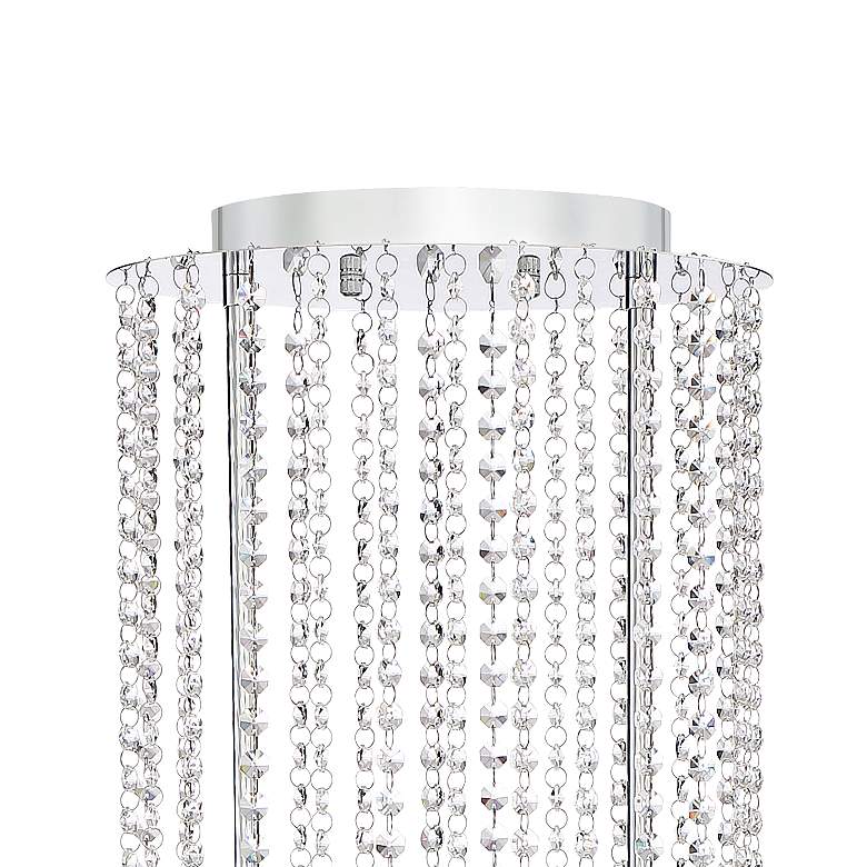 Image 4 Palisades 39" Wide Chrome and Crystal Modern Chandelier Pendant Light more views