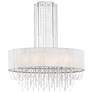 Palisades 39" Wide Chrome and Crystal Modern Chandelier Pendant Light
