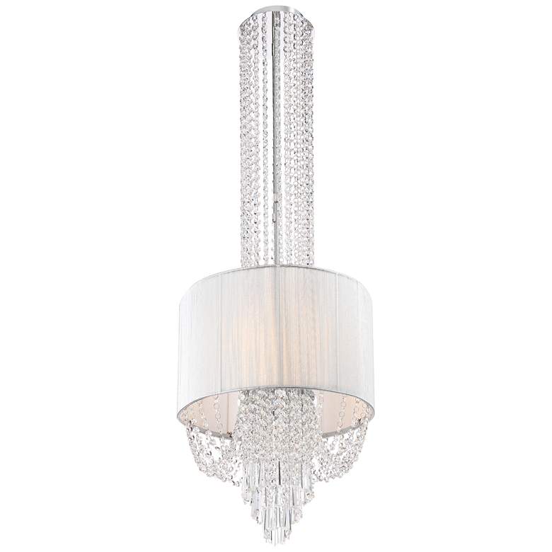 Image 7 Palisades 39" Wide Chrome and Crystal Modern Chandelier Pendant Light more views