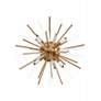 2_Palisades Ave. 24" Wide Antique Brass Ceiling Light more views