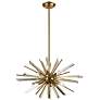 Palisades Avenue 24" Wide Brass 6-Light Sputnik Chandelier
