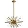 Palisades Avenue 24" Wide Brass 6-Light Sputnik Chandelier
