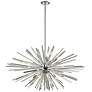 Palisades Avenue 39 1/4"W Chrome 10-Light Sputnik Chandelier