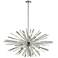 Palisades Avenue 39 1/4"W Chrome 10-Light Sputnik Chandelier