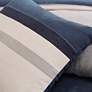 Thumbnail4 of Palisades Blue and Gray Cal King 7-Piece Comforter Set more views