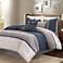 Palisades Blue and Gray 7-Piece Comforter Set