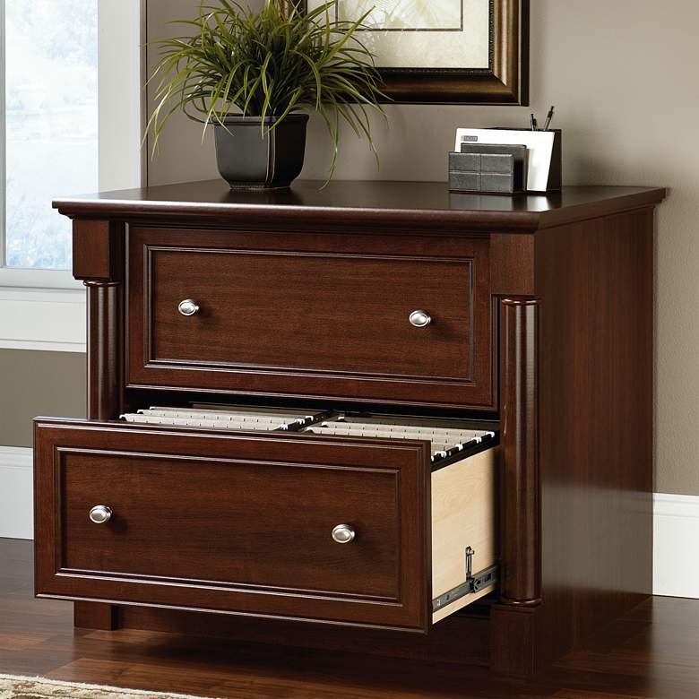Image 1 Palladia 36 3/4" Wide Cherry 2-Drawer Lateral File Cabinet