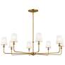 3_Pallas 42 3/4" Wide Brushed Natural Brass 8-Light Chandelier