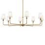 4_Pallas 42 3/4" Wide Brushed Natural Brass 8-Light Chandelier more views