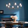 Pallas 42 3/4" Wide Brushed Natural Brass 8-Light Chandelier in scene