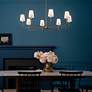 Pallas 42 3/4" Wide Brushed Natural Brass 8-Light Chandelier in scene