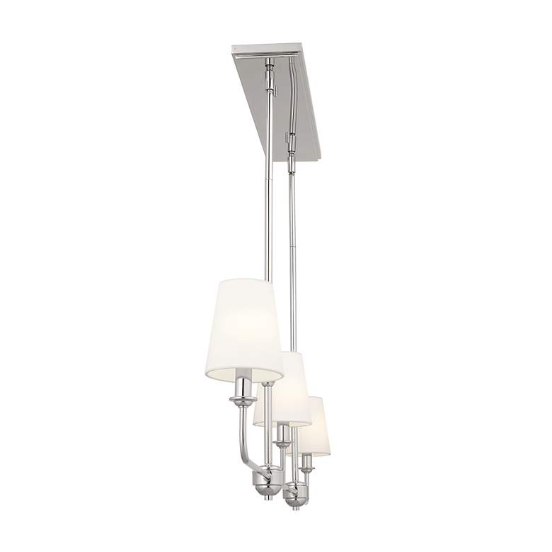 Image 4 Pallas 48 1/4"W Polished Nickel 3-Light Linear Chandelier more views