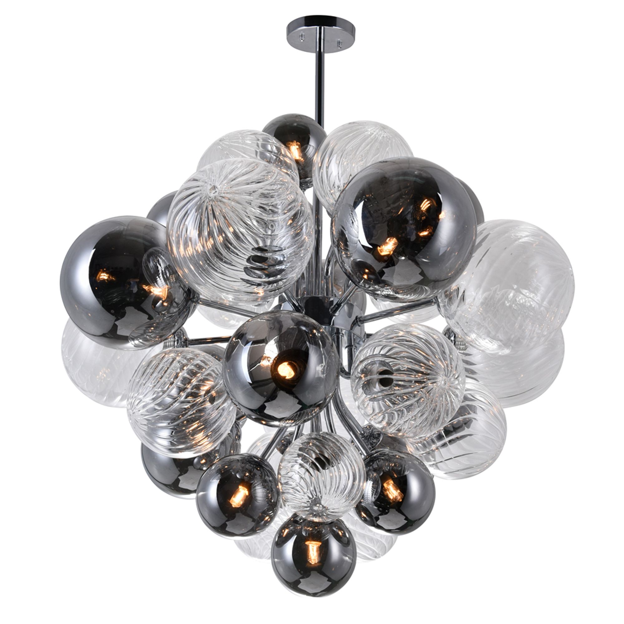 Image 3 Pallocino 15 Light 25in Chrome Chandelier more views