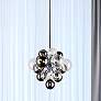 1_Pallocino 16"W Chrome Chandelier w/ Clear and Tinted Glass
