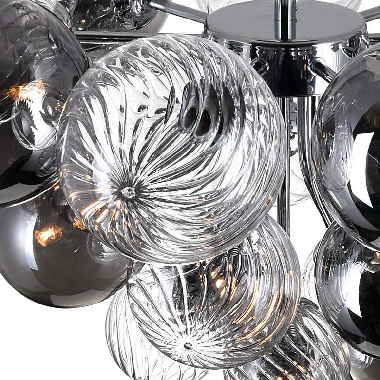 Image 4 Pallocino 25" Wide Chrome 10-Light Ceiling Light more views