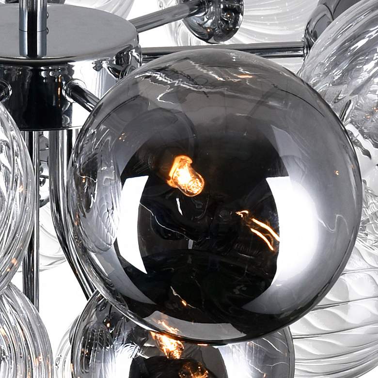 Image 5 Pallocino 25" Wide Chrome 10-Light Ceiling Light more views