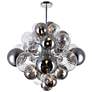 Thumbnail2 of Pallocino 25" Wide Chrome 15-Light Chandelier more views