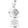 6_Pallocino 25" Wide Chrome 15-Light Chandelier more views