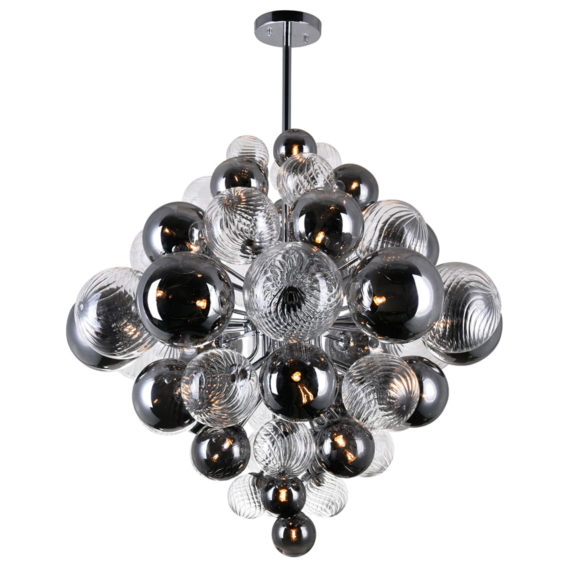 Thumbnail3 of Pallocino 27 Light 36in Chrome Chandelier more views
