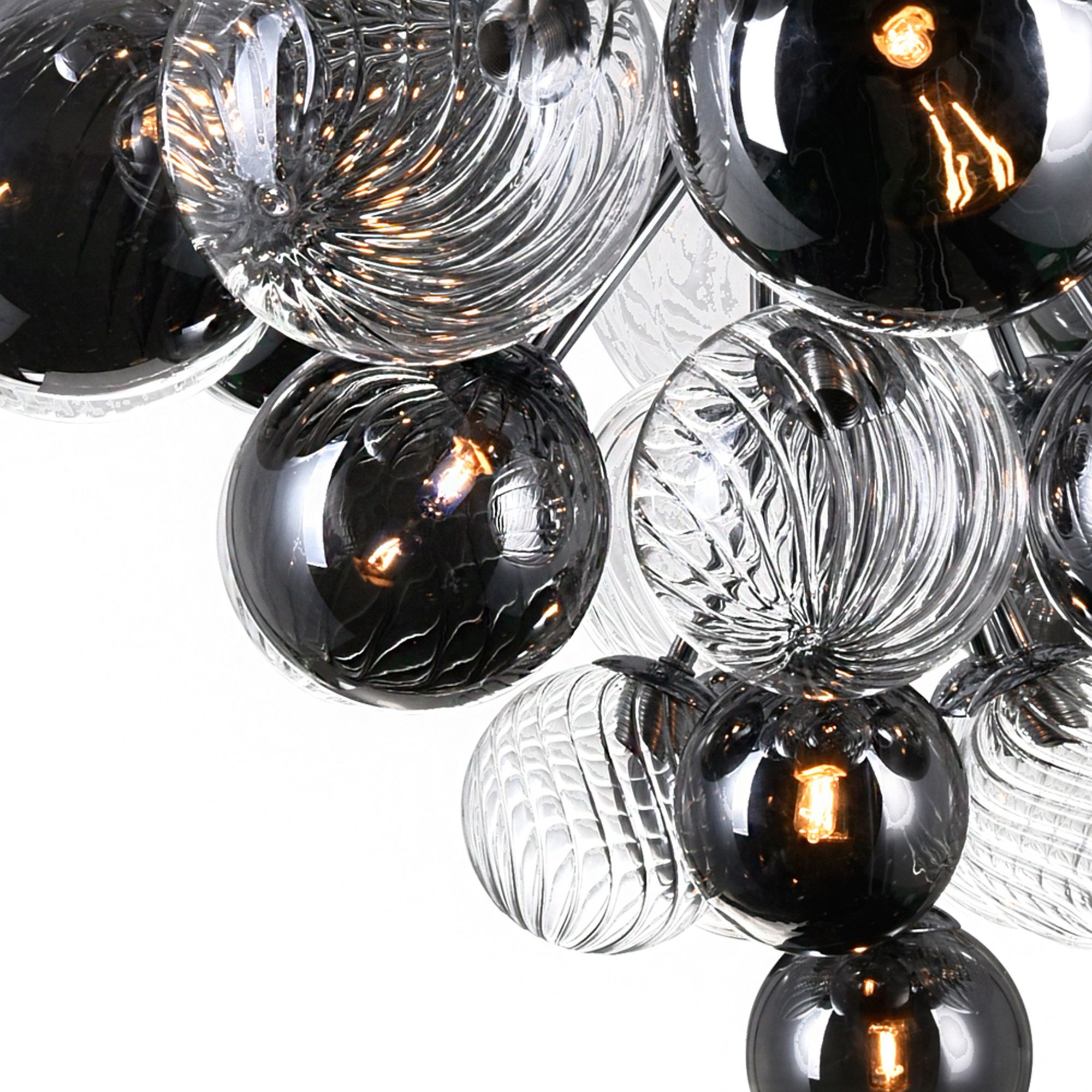 Thumbnail4 of Pallocino 27 Light 36in Chrome Chandelier more views