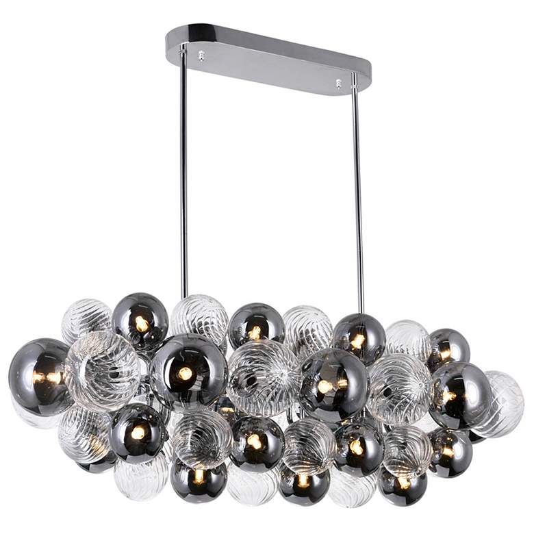 Image 1 Pallocino 27 Light Island/Pool Table Chandelier With Chrome Finish