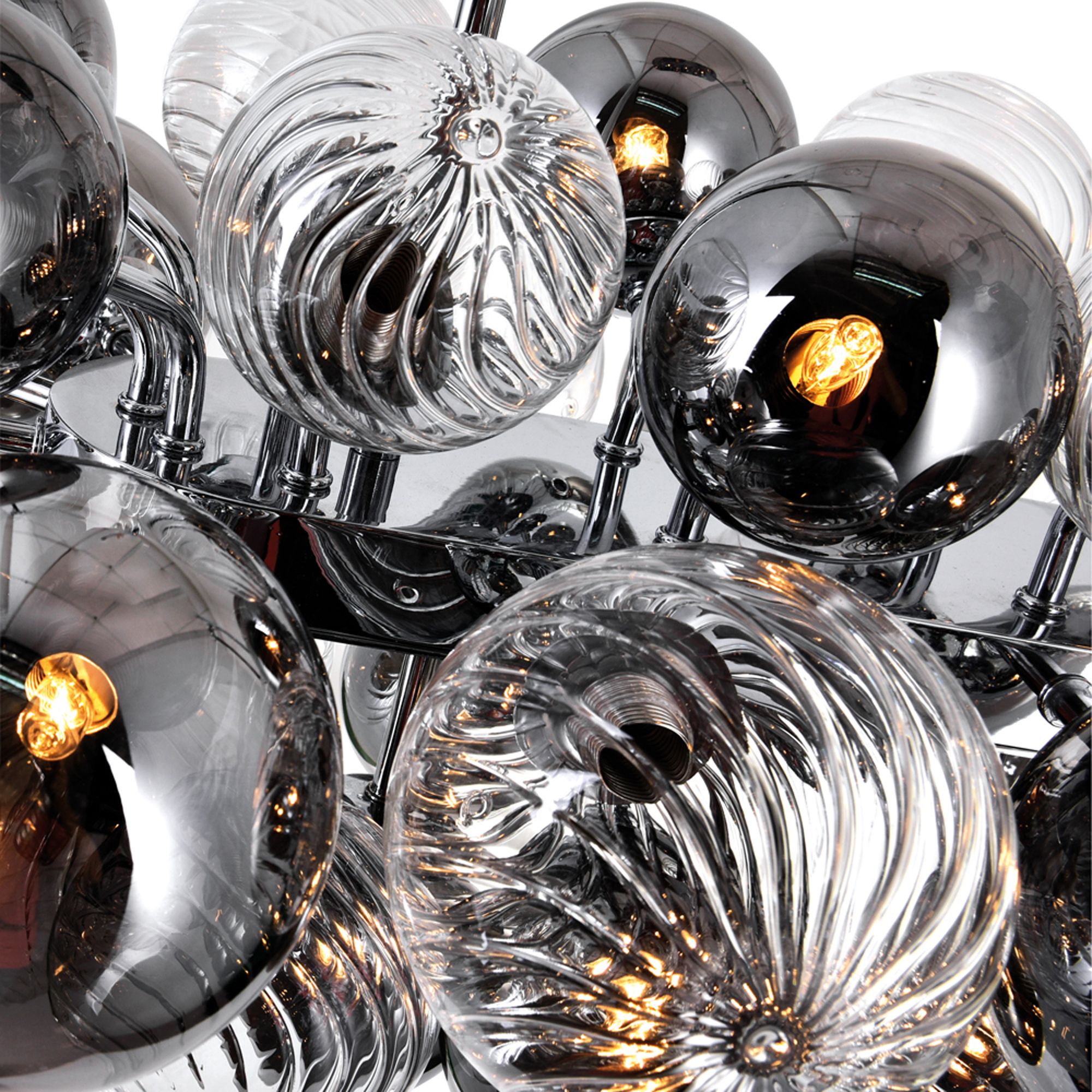 Image 4 Pallocino 27 Light Island/Pool Table Chandelier With Chrome Finish more views