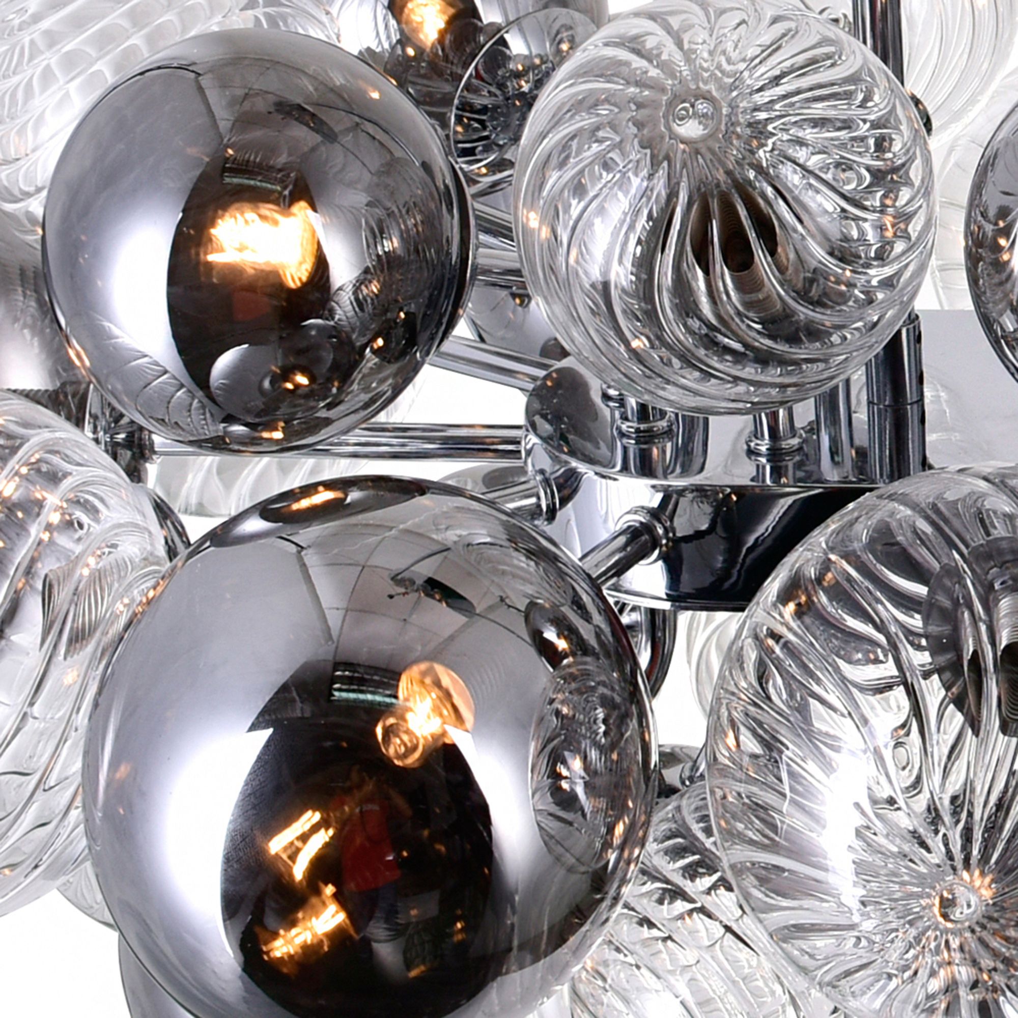 Image 5 Pallocino 27 Light Island/Pool Table Chandelier With Chrome Finish more views