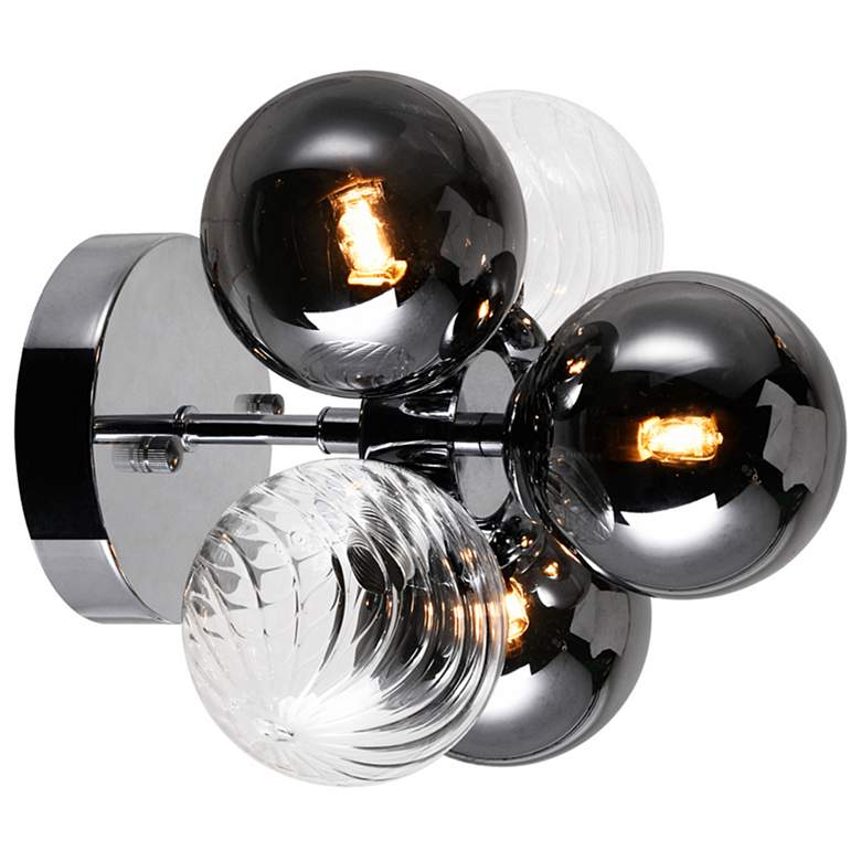 Image 1 Pallocino 3 Light Sconce With Chrome Finish