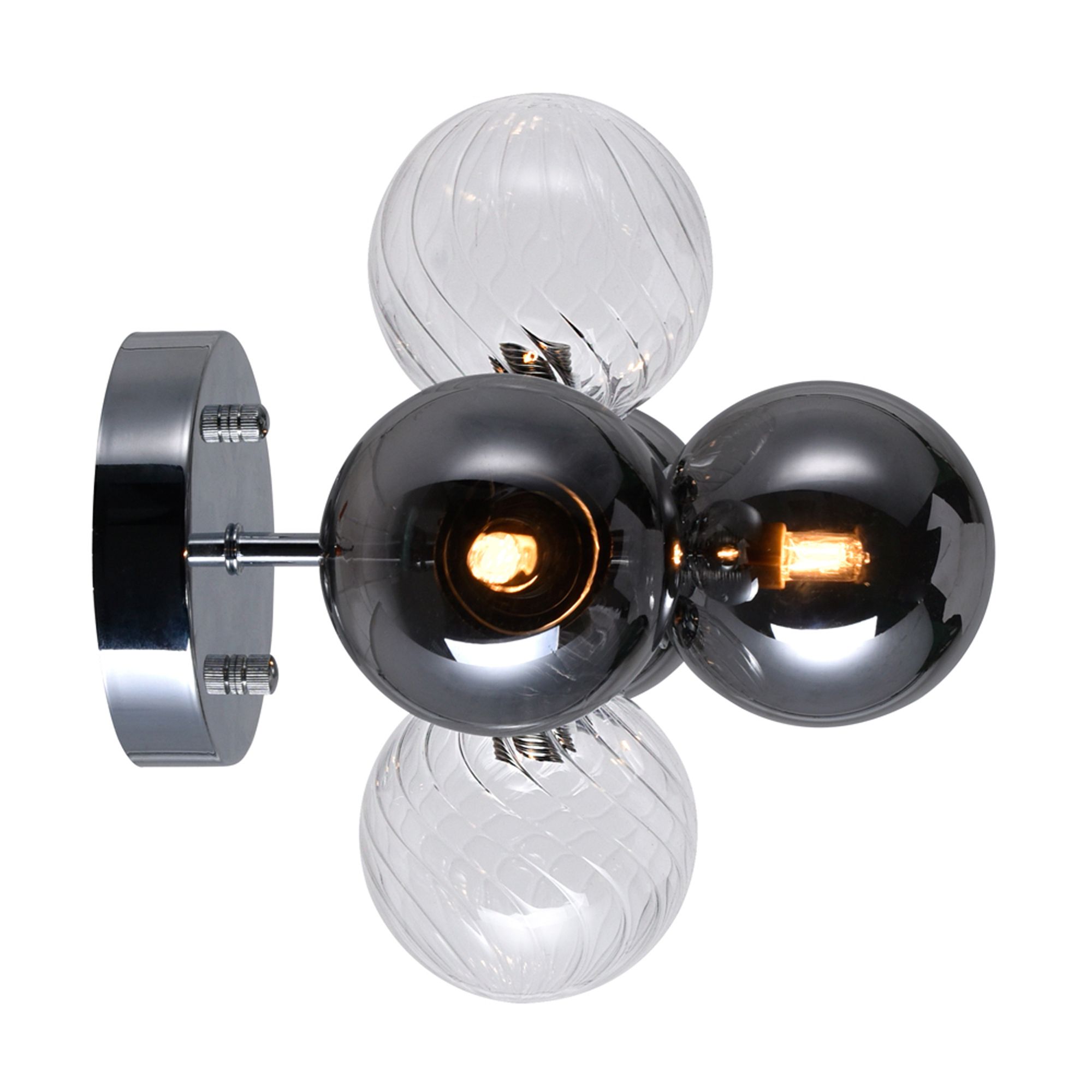 Image 2 Pallocino 3 Light Sconce With Chrome Finish more views