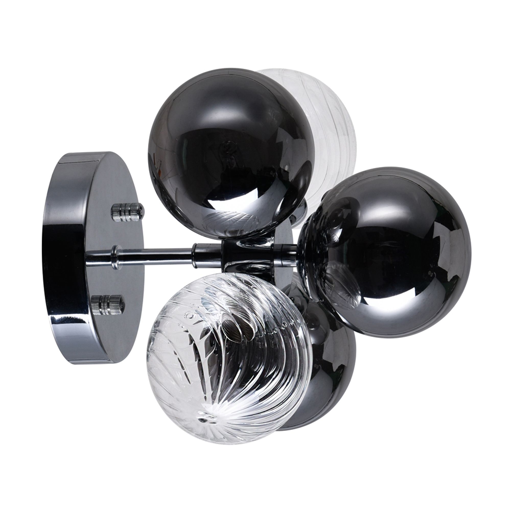 Image 5 Pallocino 3 Light Sconce With Chrome Finish more views