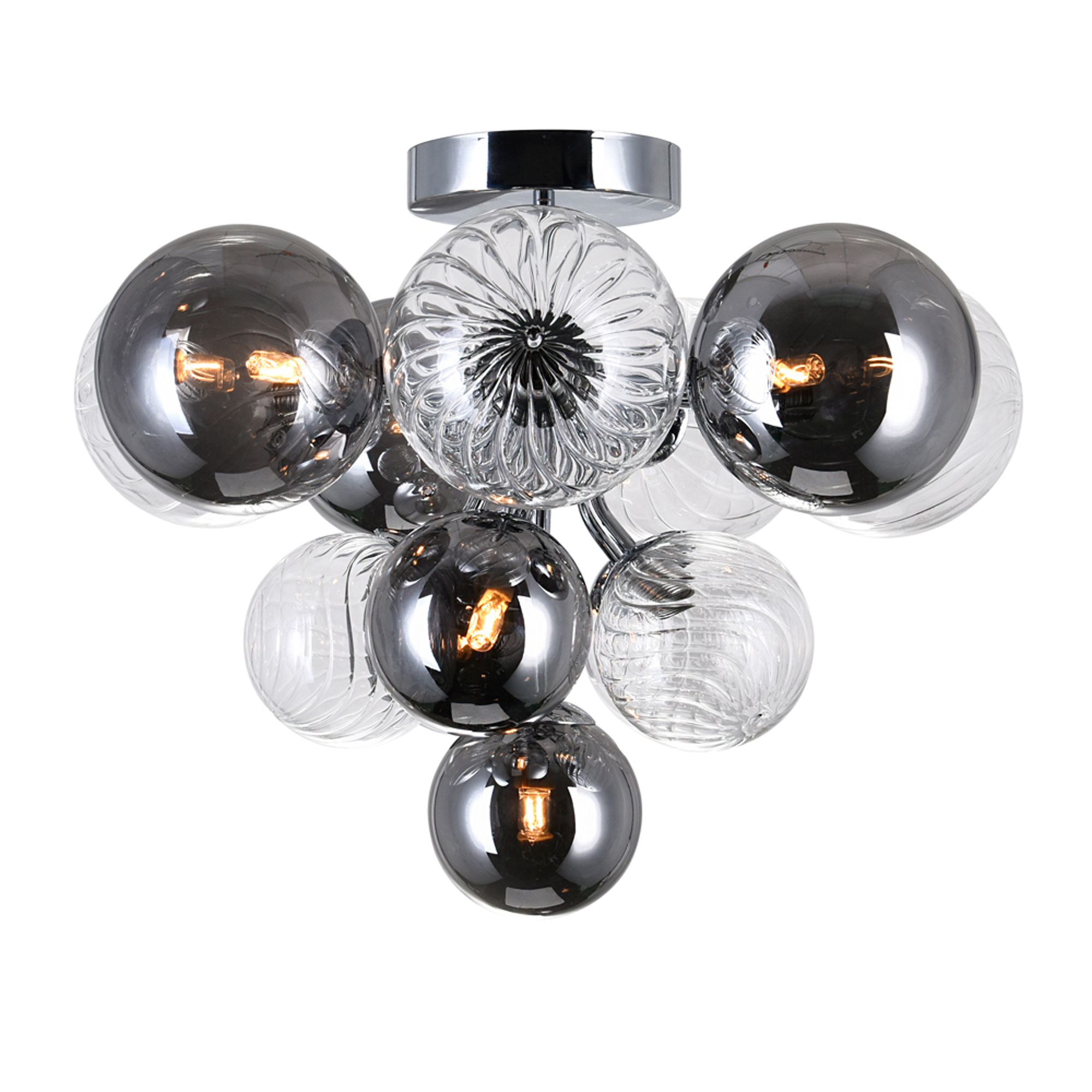 Image 3 Pallocino 6 Light 16in Chrome Flush Mount more views