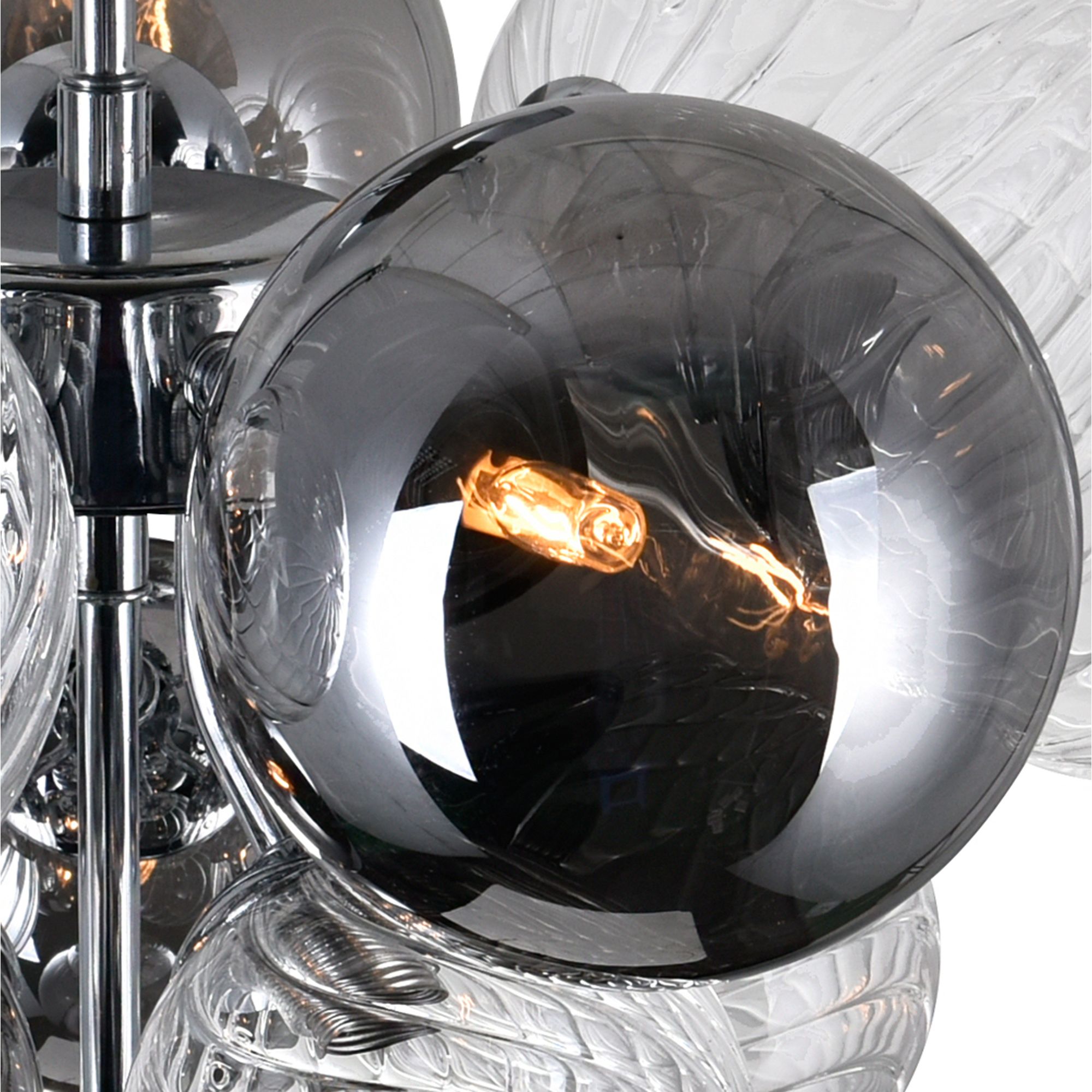 Image 5 Pallocino 6 Light 16in Chrome Flush Mount more views