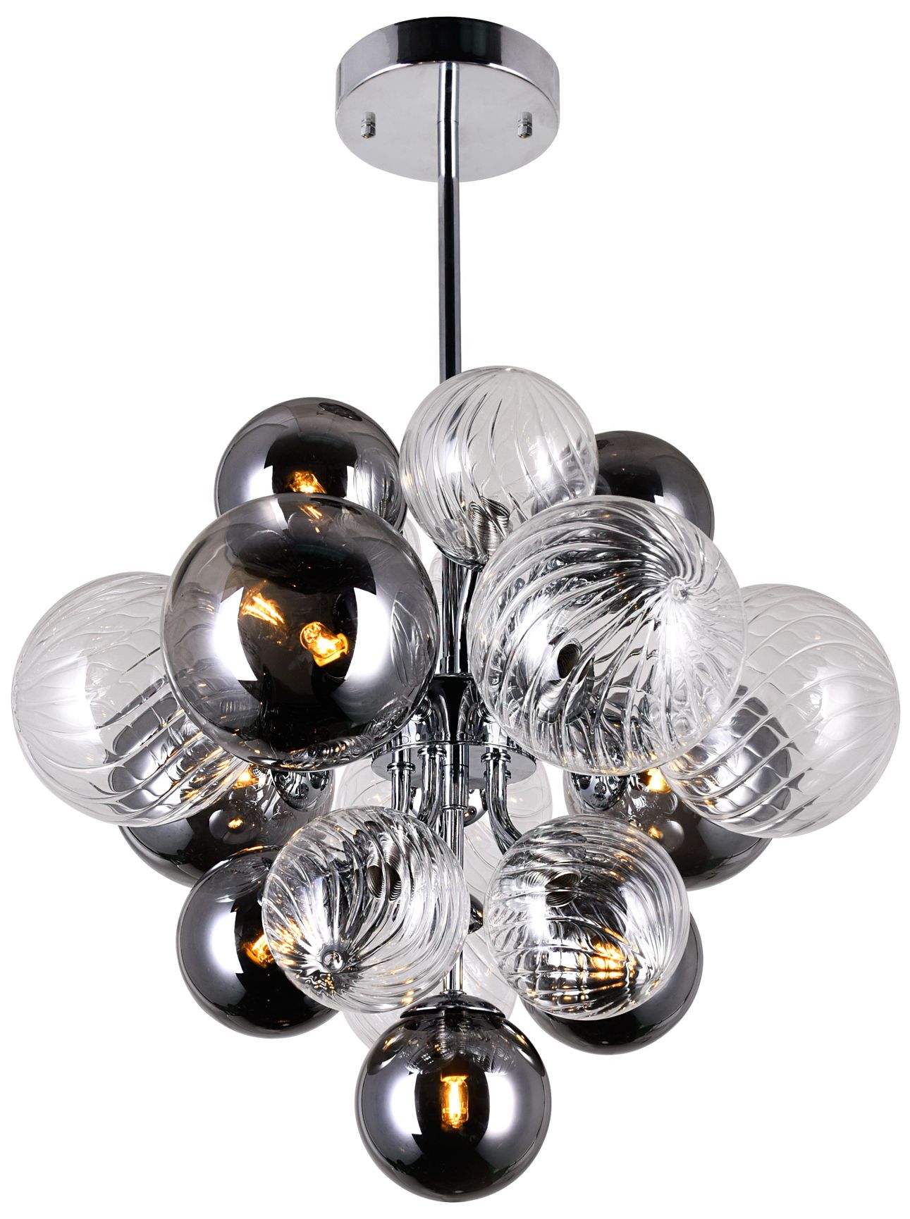 Pallocino 8 Light 16in Chrome Chandelier