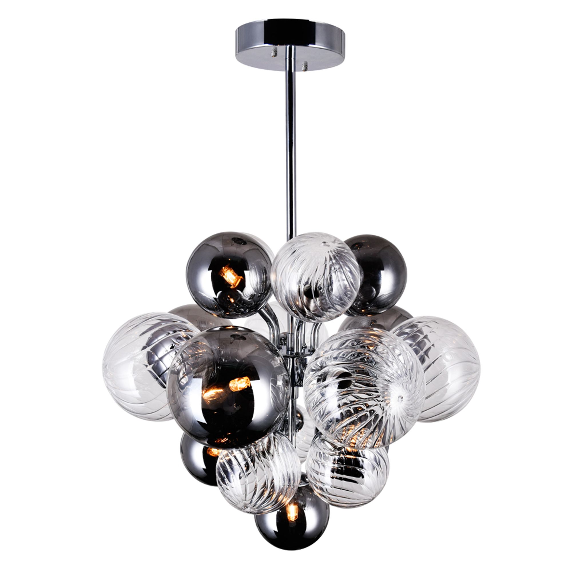 Image 3 Pallocino 8 Light 16in Chrome Chandelier more views