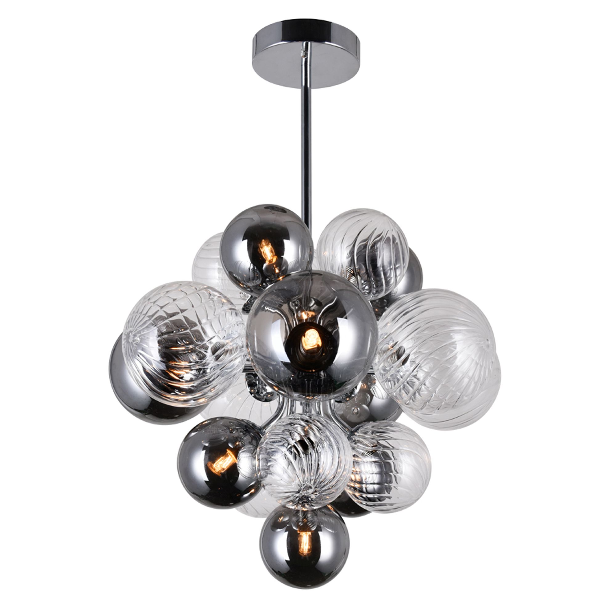Image 4 Pallocino 8 Light 16in Chrome Chandelier more views
