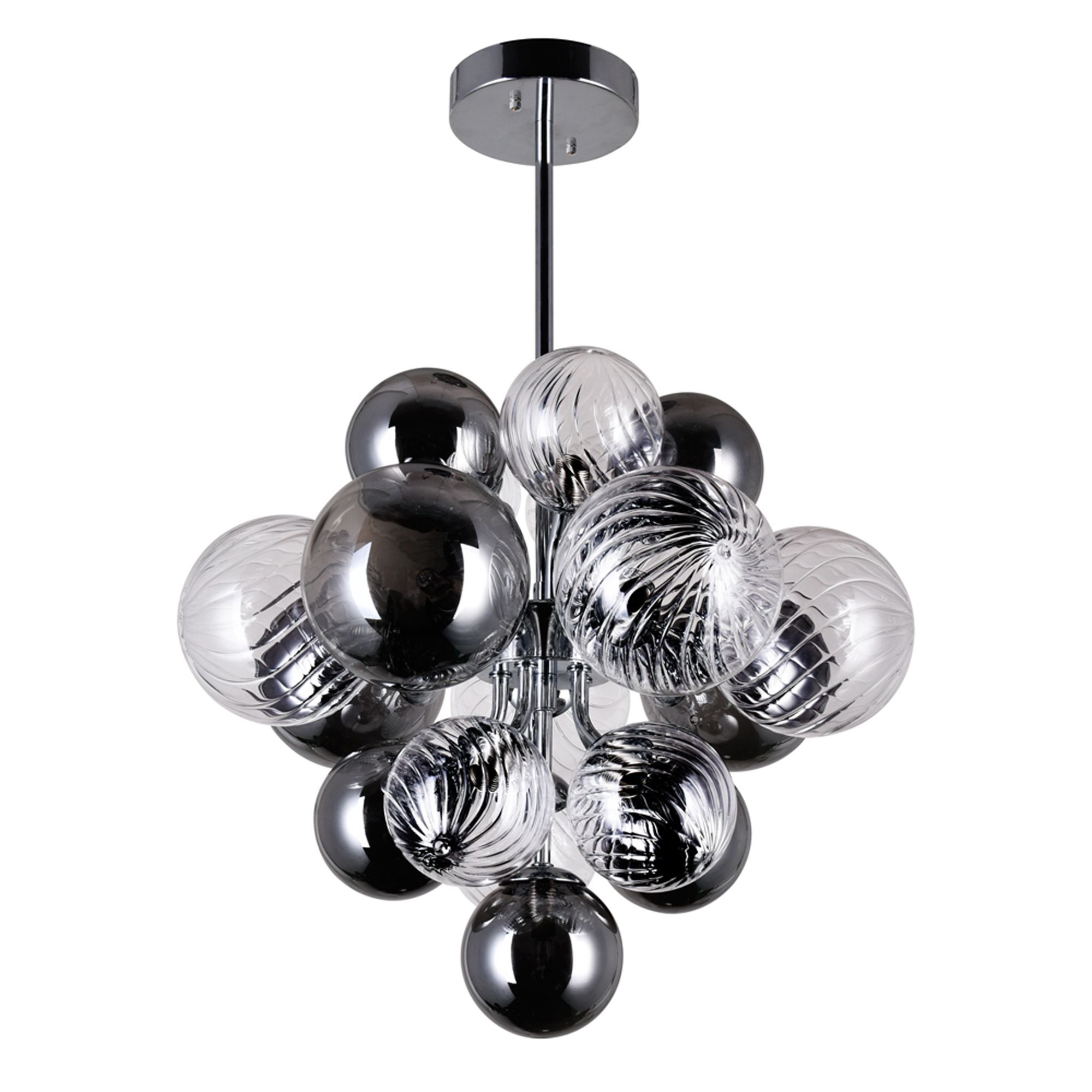 Image 6 Pallocino 8 Light 16in Chrome Chandelier more views