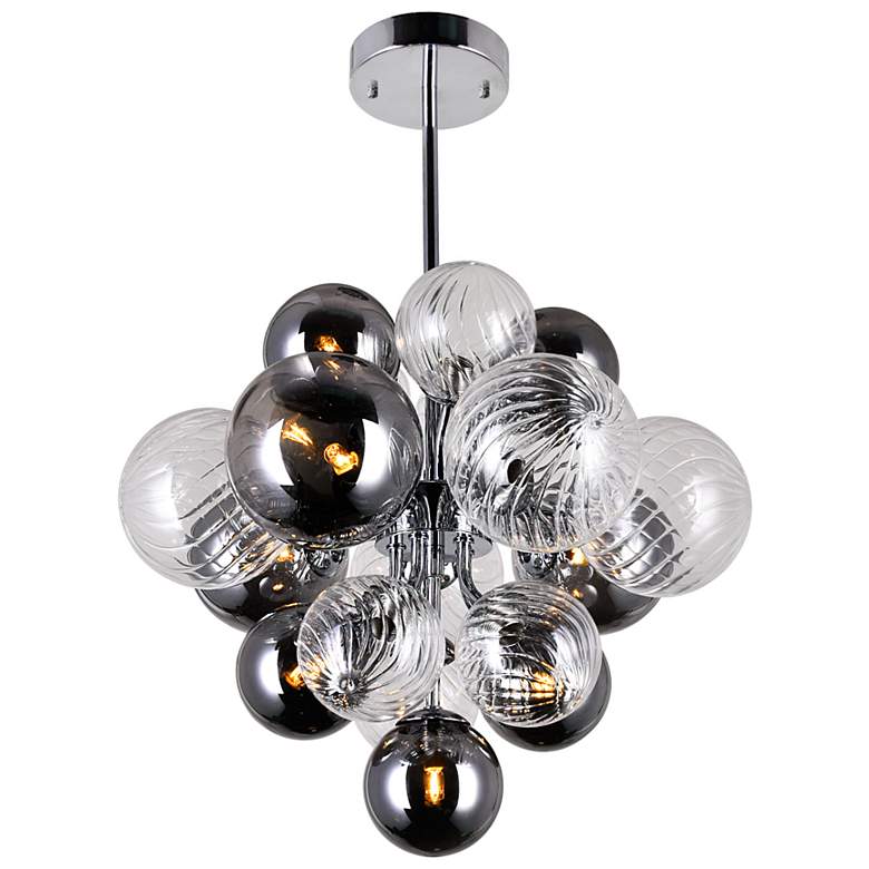 Image 2 Pallocino 8 Light Chandelier With Chrome Finish