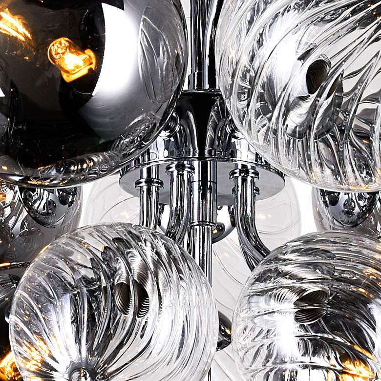 Image 5 Pallocino 8 Light Chandelier With Chrome Finish more views
