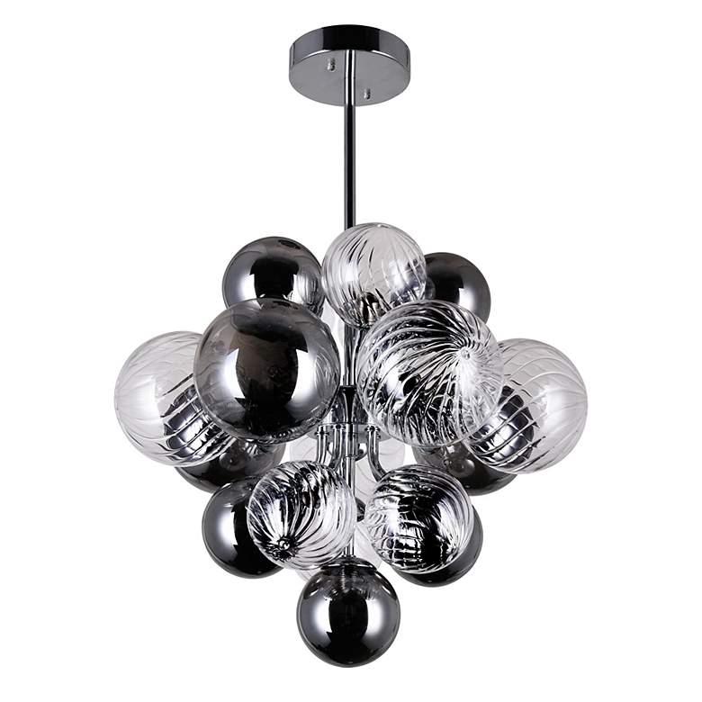 Image 6 Pallocino 8 Light Chandelier With Chrome Finish more views