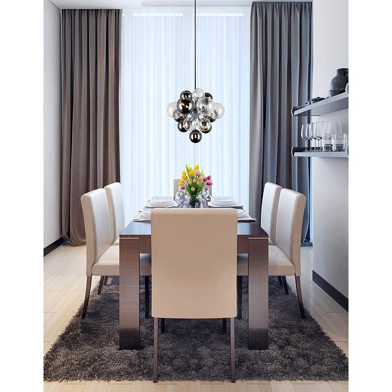 Image 7 Pallocino 8 Light Chandelier With Chrome Finish more views