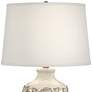 Palm Bay Beige Almond Table Lamp with Night Light