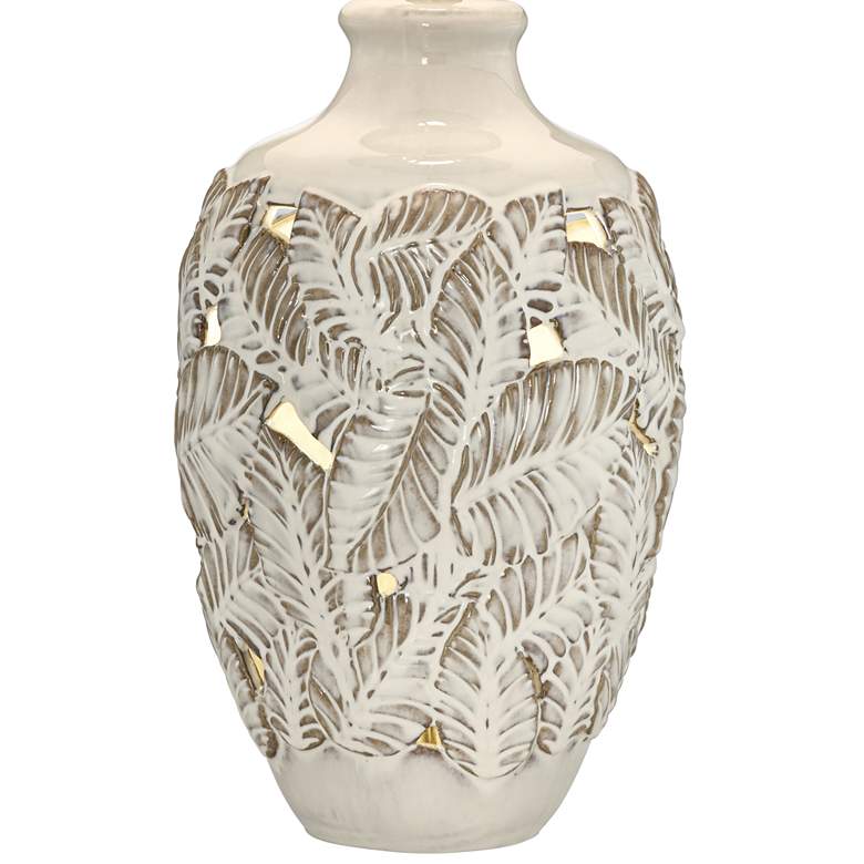 Image 4 Palm Bay Beige Almond Table Lamp with Night Light more views