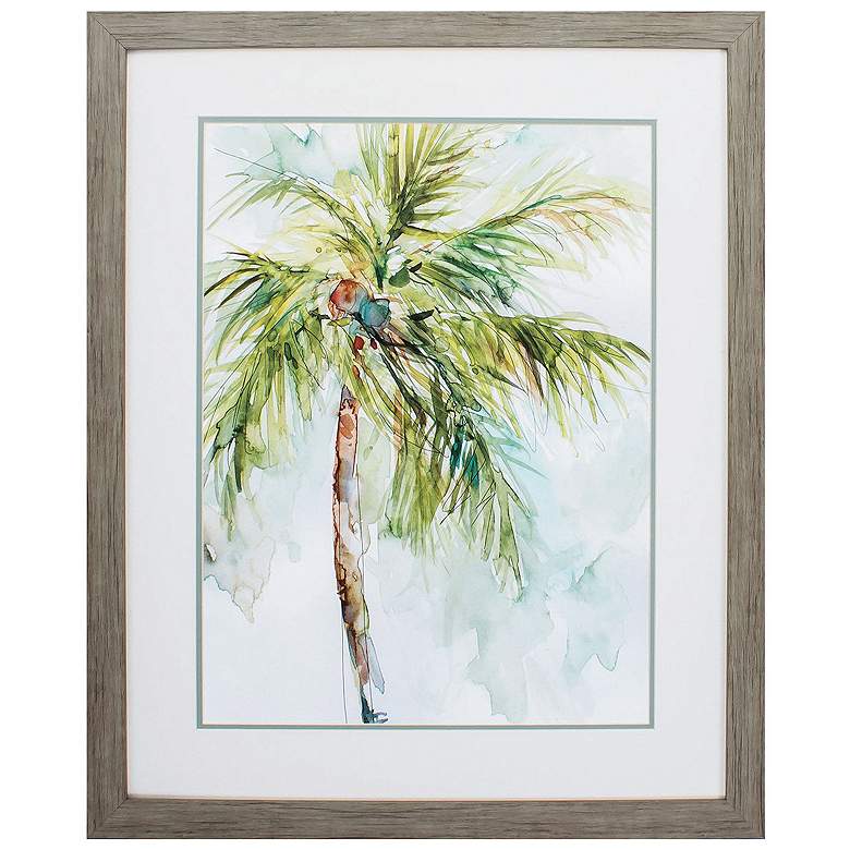 Image 1 Palm Breezes I 27"W x 33"H Framed Art