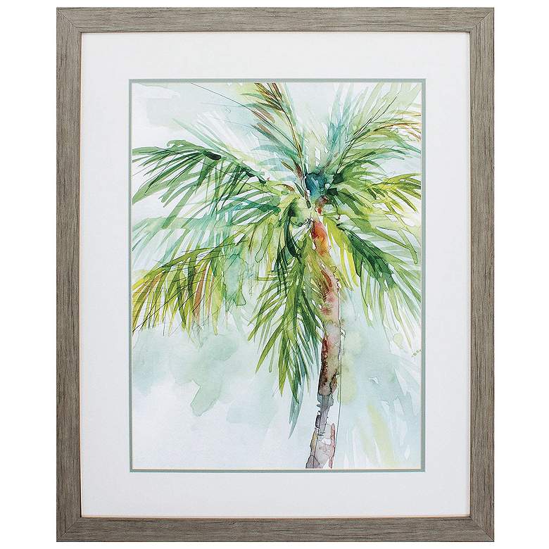 Image 1 Palm Breezes II 27"W x 33"H Framed Art