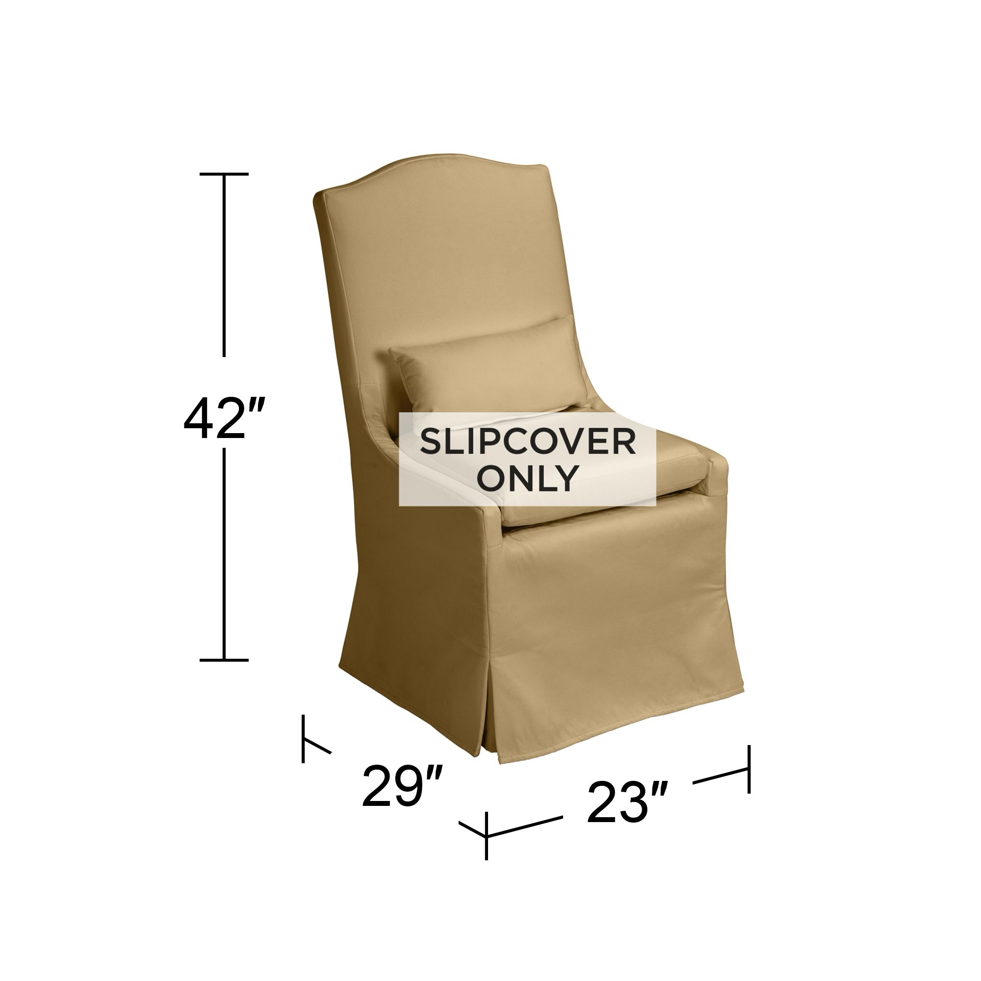 Image 3 Palm Brown Fabric Slipcover for Juliete Collection Dining Chairs more views