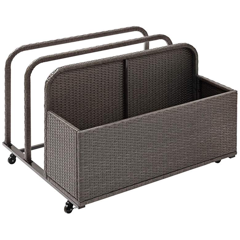 Image 2 Palm Harbor Gray Outdoor Wicker Float Caddy