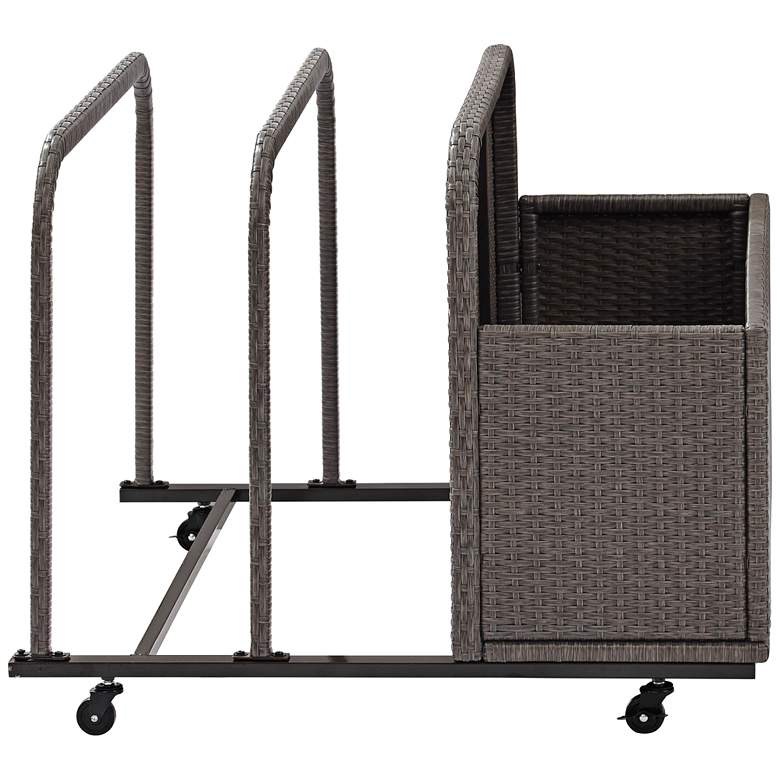 Image 5 Palm Harbor Gray Outdoor Wicker Float Caddy more views