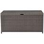 1_Palm Harbor Gray Outdoor Wicker Storage Bin