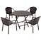 Palm Harbor Outdoor Wicker 5-Piece Cafe Dining Set