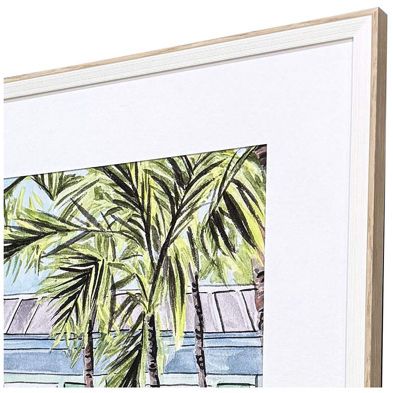 Image 3 Palm House II 25"W x 25"H Coastal Framed Art Set of 2 more views